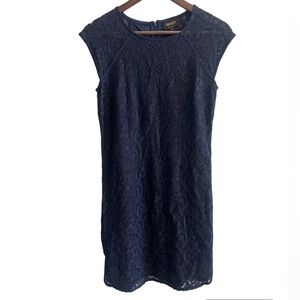 Laundry by Shelli Segal Navy Lace Dress Size 4